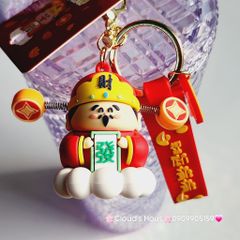Móc Khóa Ông Thần Tài Ngồi Mây - TẾT