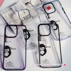 Case Ốp điện thoại iPhone Likgus Kính Trong KingKong viền màu Camera iPhone 15/16/Pro/Plus/Promax