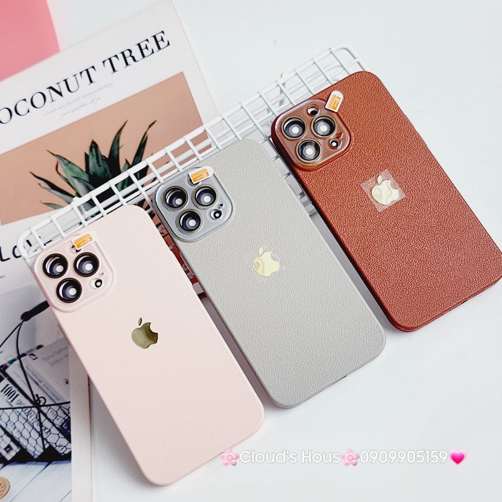Case Ốp điện thoại iPhone Da Trơn Basic Bảo Vệ Camera iPhone 11/12/13/14/15/Pro/Promax