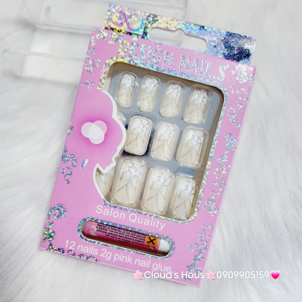 Bộ Móng Giả 12 móng nhiều mẫu -Nail