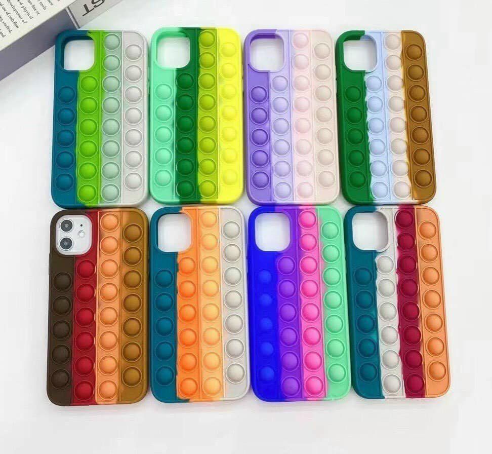 Case Ốp điện thoại iPhone Su dẻo Pop It Color iPhone 7+/XSM/11/12/Pro/Promax