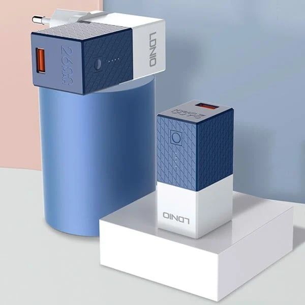 DOCK SẠC 1 cổng + Sạc Dự Phòng 2600mAh LDNIO PA307
