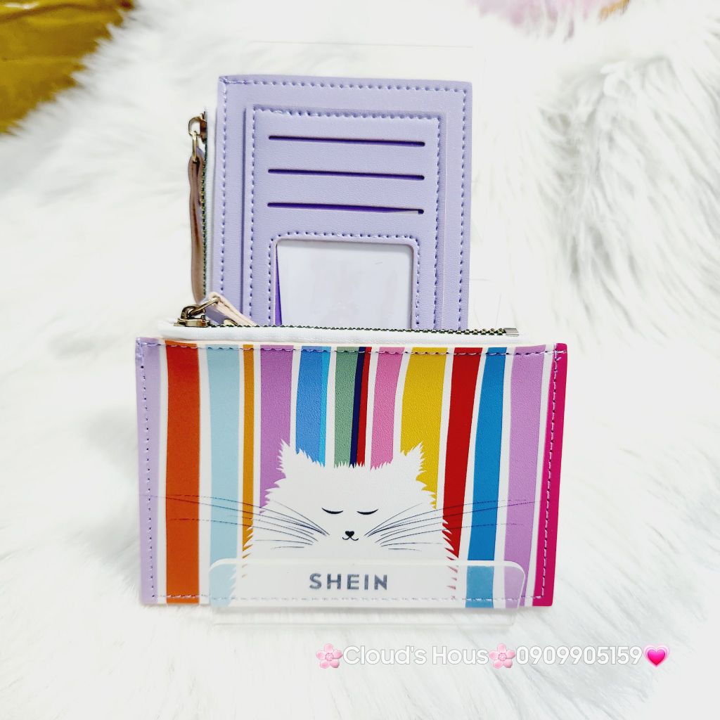 Bóp móc khóa da Shein nhiều mẫu