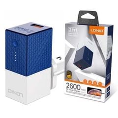 DOCK SẠC 1 cổng + Sạc Dự Phòng 2600mAh LDNIO PA307