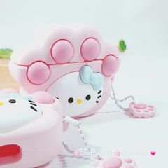 Cover Case Vỏ bảo vệ Airpod Su Dẻo Hello Kitty Cosplay Chân Mèo Kèm Charm Airpod 1/2/3/Pro/Pro2