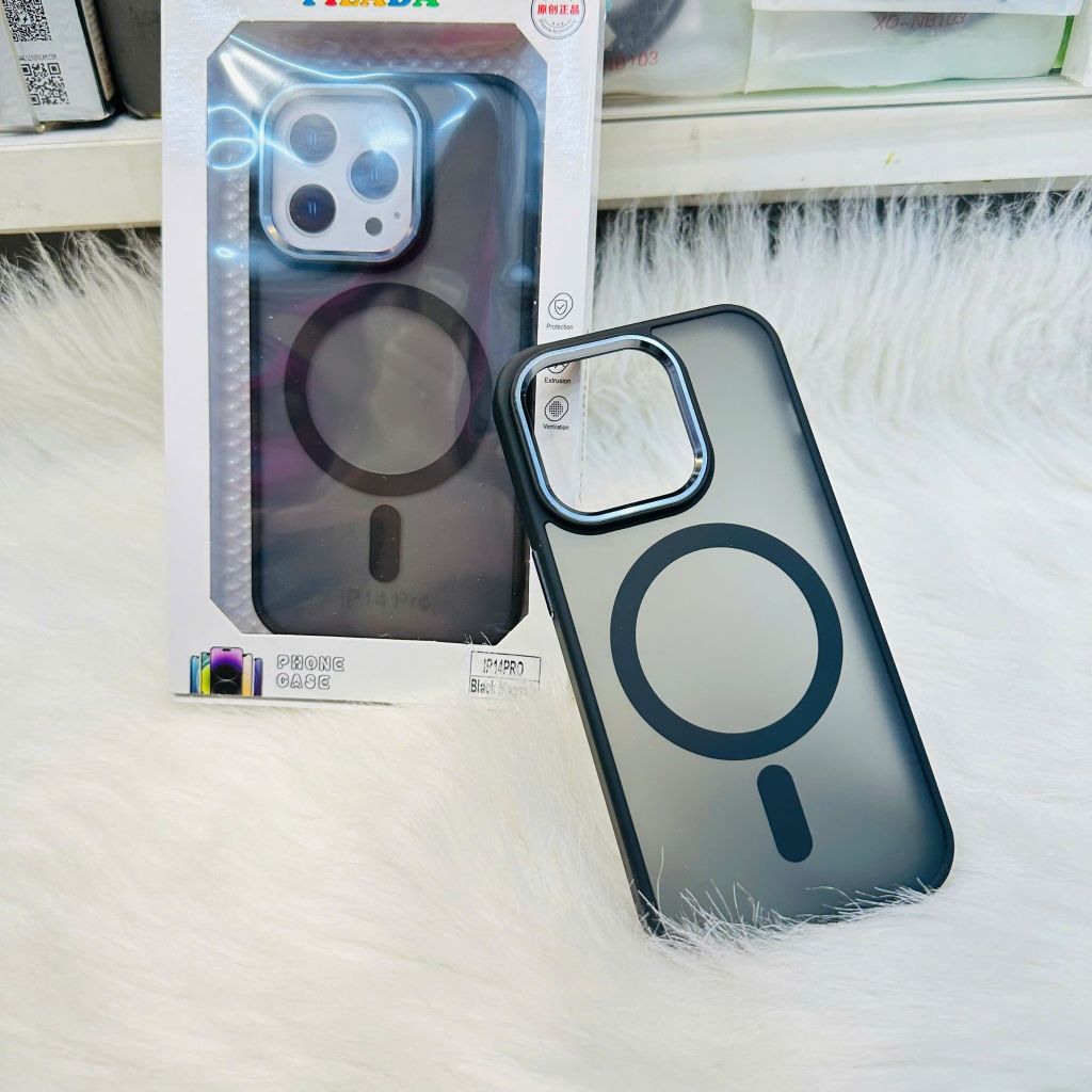 Case Ốp điện thoại Trong lưng nhám Magsafe chính hãng Filada iPhone 11/12/13/14/Plus/Pro/Promax (viền màu)