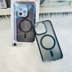 Case Ốp điện thoại Trong lưng nhám Magsafe chính hãng Filada iPhone 11/12/13/14/Plus/Pro/Promax (viền màu)