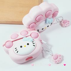 Cover Case Vỏ bảo vệ Airpod Su Dẻo Hello Kitty Cosplay Chân Mèo Kèm Charm Airpod 1/2/3/Pro/Pro2