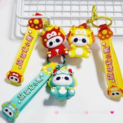 Móc Khóa Gấu Trúc Panda Cosplay Lân Rồng TẾT