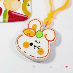 Móc Khóa Charm Mini Dễ Thương (có đèn)