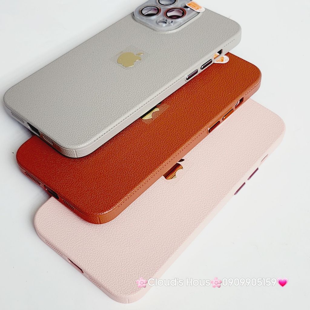 Case Ốp điện thoại iPhone Da Trơn Basic Bảo Vệ Camera iPhone 11/12/13/14/15/Pro/Promax