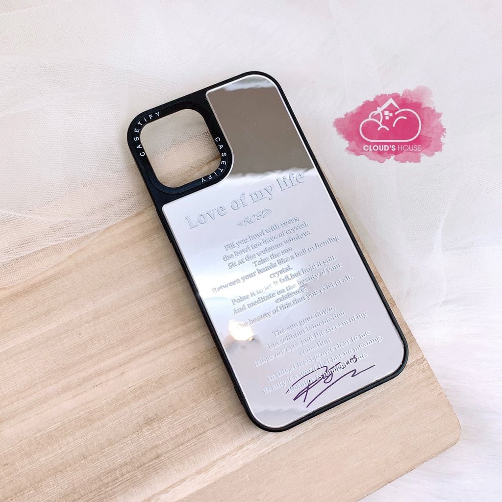 Case Ốp điện thoại iPhone In Chữ Casetify iPhone 7+/X/XSM/11/12/13/Pro/Promax (2 mẫu)