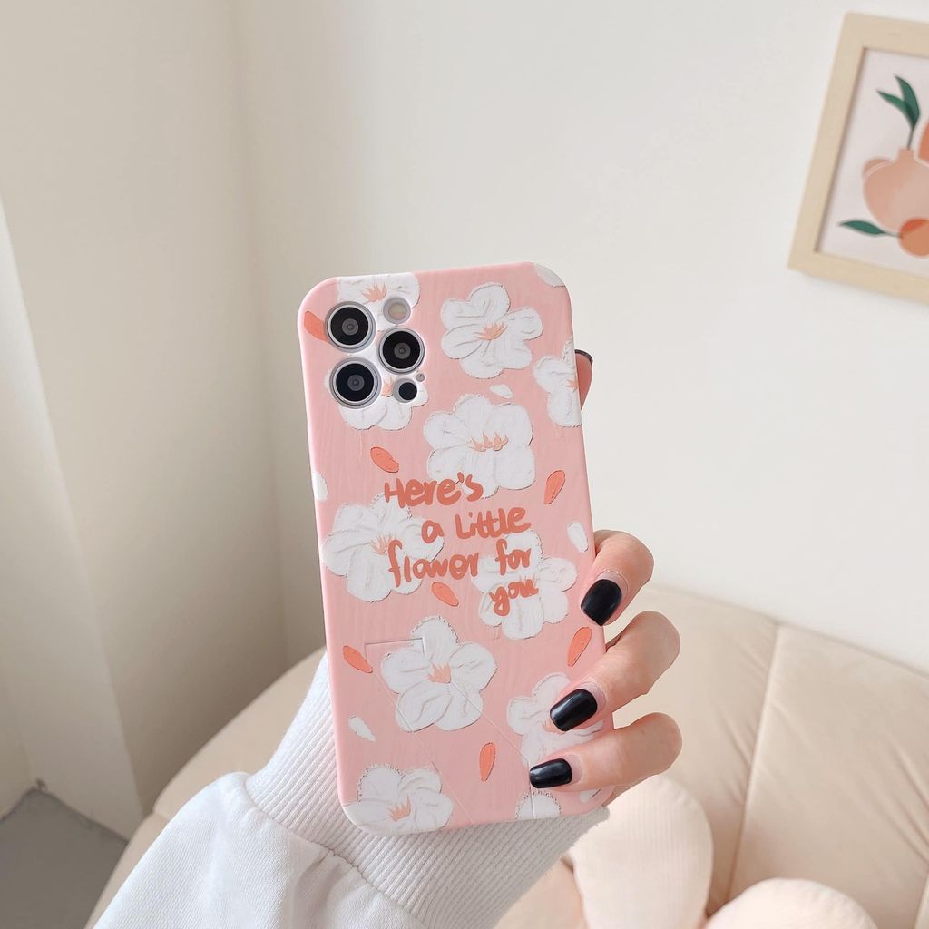 CASE IPHONE HOA NHÁM NHUNG CHỐNG DỰNG FORM VUÔNG DÀY CHỐNG SHOCK