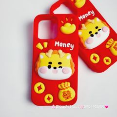Case Ốp điện thoại iPhone Su dẻo Lân Vàng kèm Popsocket iPhone 11/12/13/14/15/Pro/Promax - TẾT