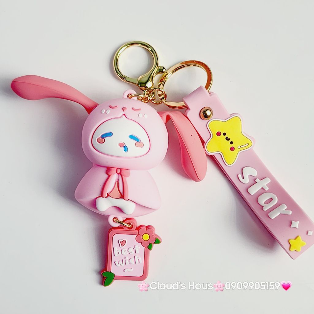 Móc khóa Điều ước Best wish Star