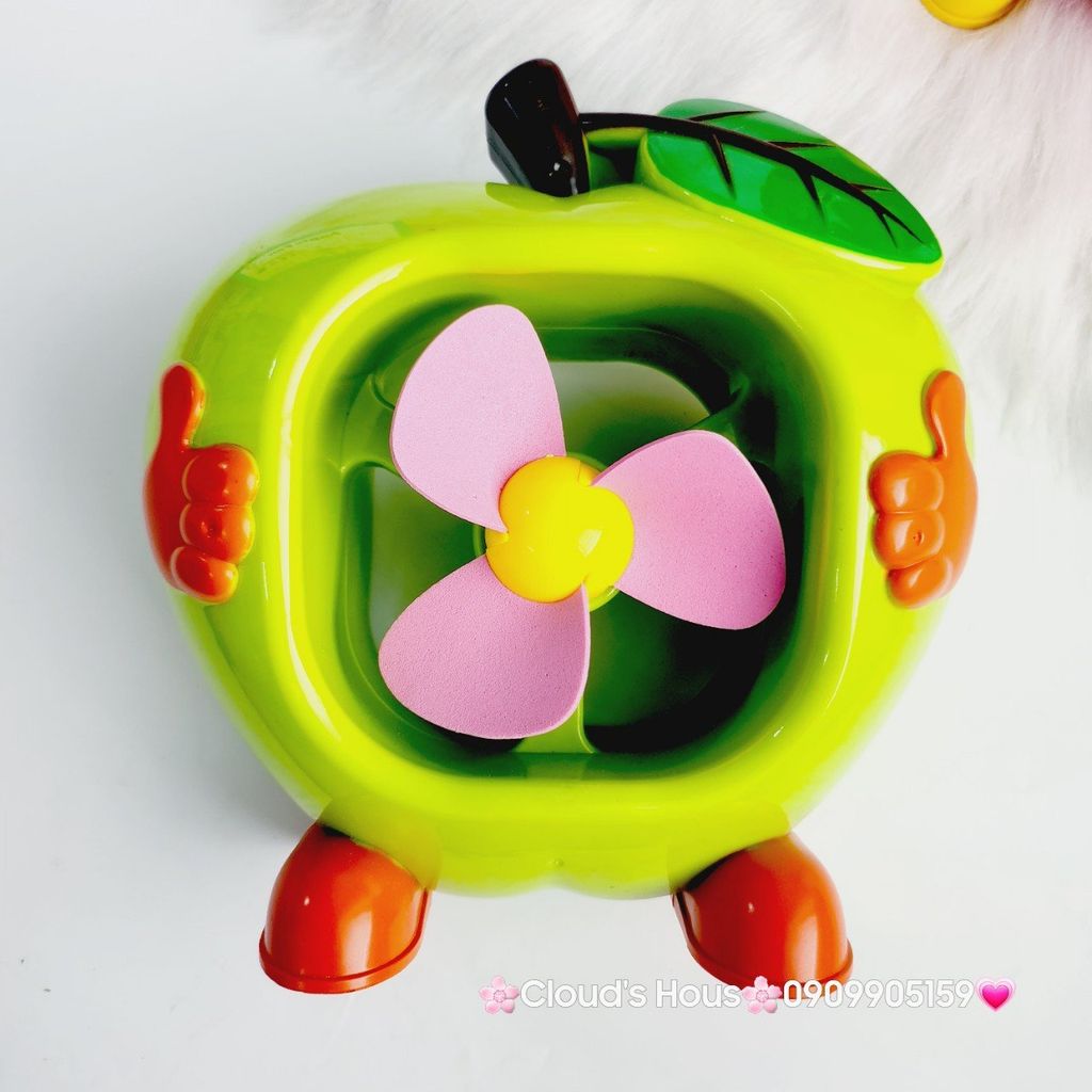 Mini Fan - Quạt hình Táo để (3 màu) Sz Lớn