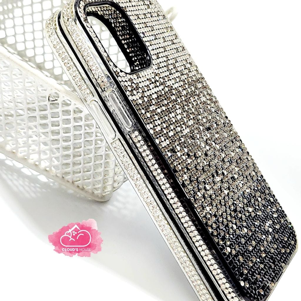 Case Ốp điện thoại iPhone Đính đá Ombre Bling bling sang chảnh iPhone 11/12/13/14/Pro/Promax