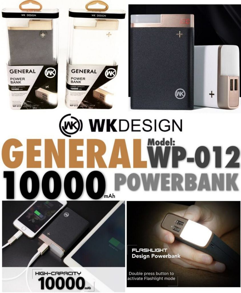 POWERBANK - SẠC DỰ PHÒNG WK DESIGN GENERAL WK-012 10.000mAh