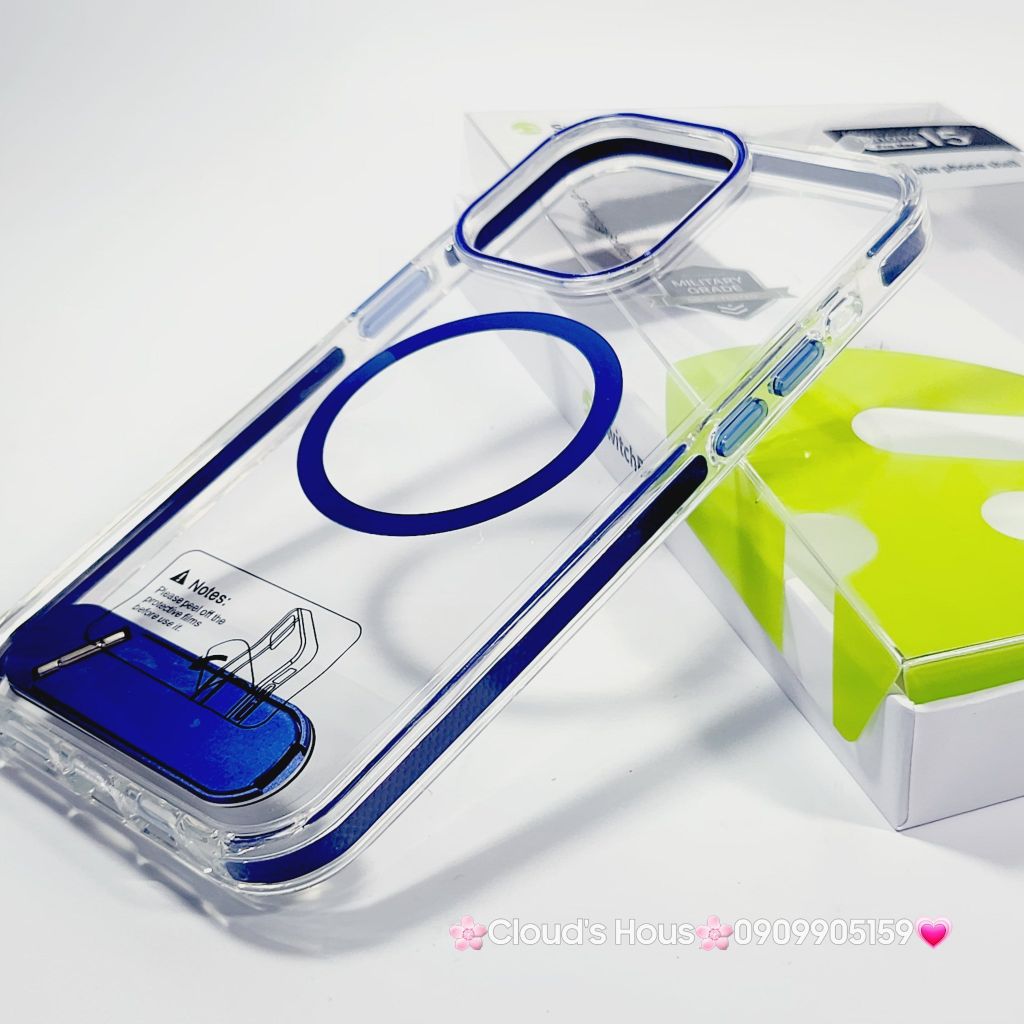 Case Ốp điện thoại iPhone SwitchEasy Trong Magsafe Chống dựng iPhone 16/Pro/Promax