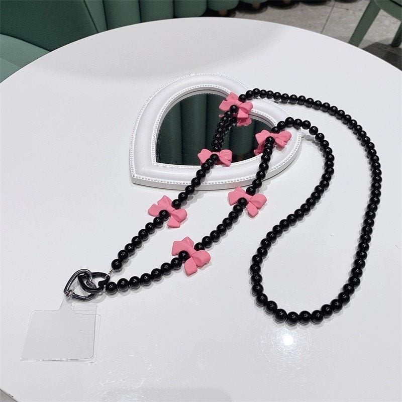 Dây đeo điện thoại nơ (2 màu)