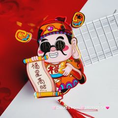 Ông Thần Tài Trang Trí Ngày TẾT (Hít tủ lạnh, treo mai, treo đào,..)