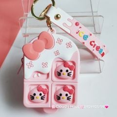 Bóp móc khoá Silicone Que Kem Pop It