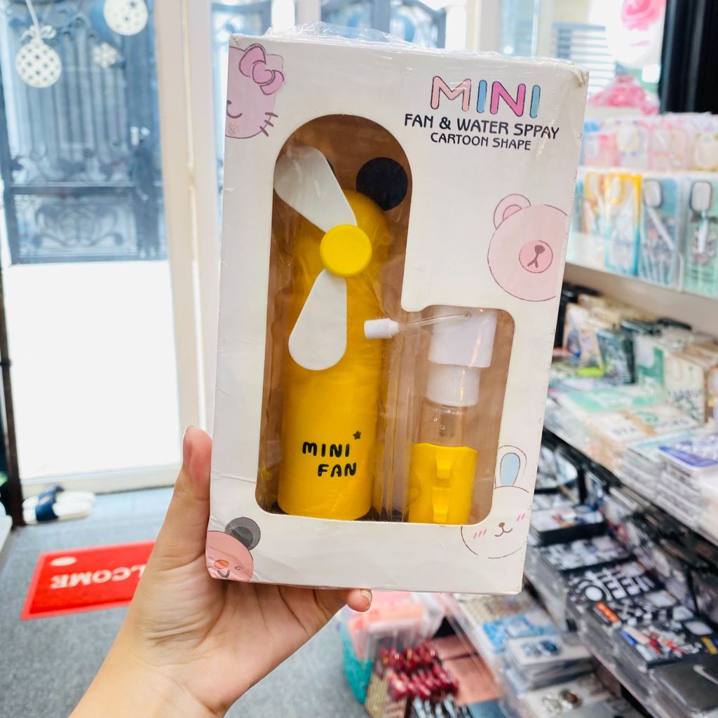 Mini Fan - QUẠT CẦM TAY Mini Kute Phun Sương thời trang (QUẠT SẠC)