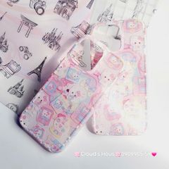 Case Ốp điện thoại iPhone Hello Kitty Nền Trắng Hồng iPhone 12/13/14/15/Pro/Promax