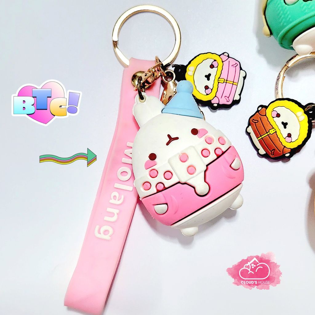 MÓC KHÓA Molang Tròn