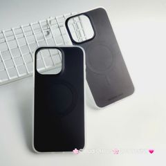 Case Ốp điện thoại iPhone Trong Nhám Magsafe Đen Zoozoo Case iPhone 12/13/14/15/Pro/Promax