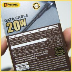 Cáp Sạc Nhanh Remax RC-171 20W 1M TypeC to Lightning