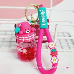 Móc khóa Gấu dâu Lotso nước Lovely