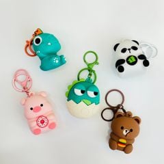 Móc Khóa Động Vật Con Thú Bóp Mắt Lồi Dễ Thương