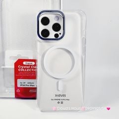 Ốp lưng iPhone hãng X-LEVEL trong siêu mỏng, không vàng màu hỗ trợ sạc không dây Magsafe.   iPhone 16/Pro/Promax