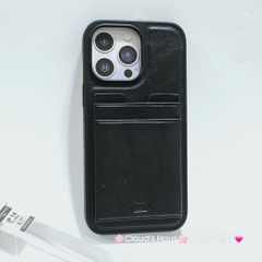 Case Ốp điện thoại iPhone HDD Da Đựng Card Chống dựng iPhone 11/12/13/14/Pro/Promax