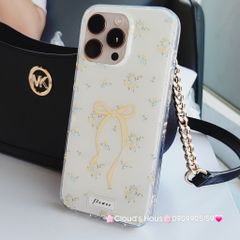 Case Ốp điện thoại iPhone Nơ Vàng Hoa nhí iPhone 12/13/14/15/16/Pro/Promax
