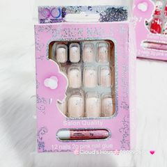Bộ Móng Giả 12 móng nhiều mẫu -Nail