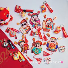 Ông Thần Tài Trang Trí Ngày TẾT (Hít tủ lạnh, treo mai, treo đào,..)