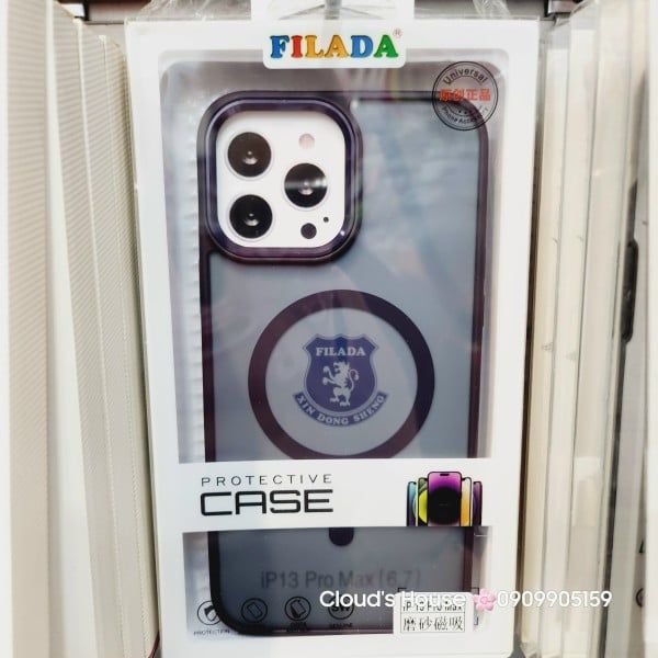 Case Ốp điện thoại Trong lưng nhám Magsafe chính hãng Filada iPhone 11/12/13/14/Plus/Pro/Promax (viền màu)