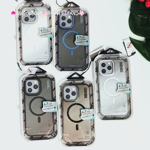 Case Ốp điện thoại iPhone YoungKit Chính hãng Trong - Nhám Magsafe iPhone 15Promax
