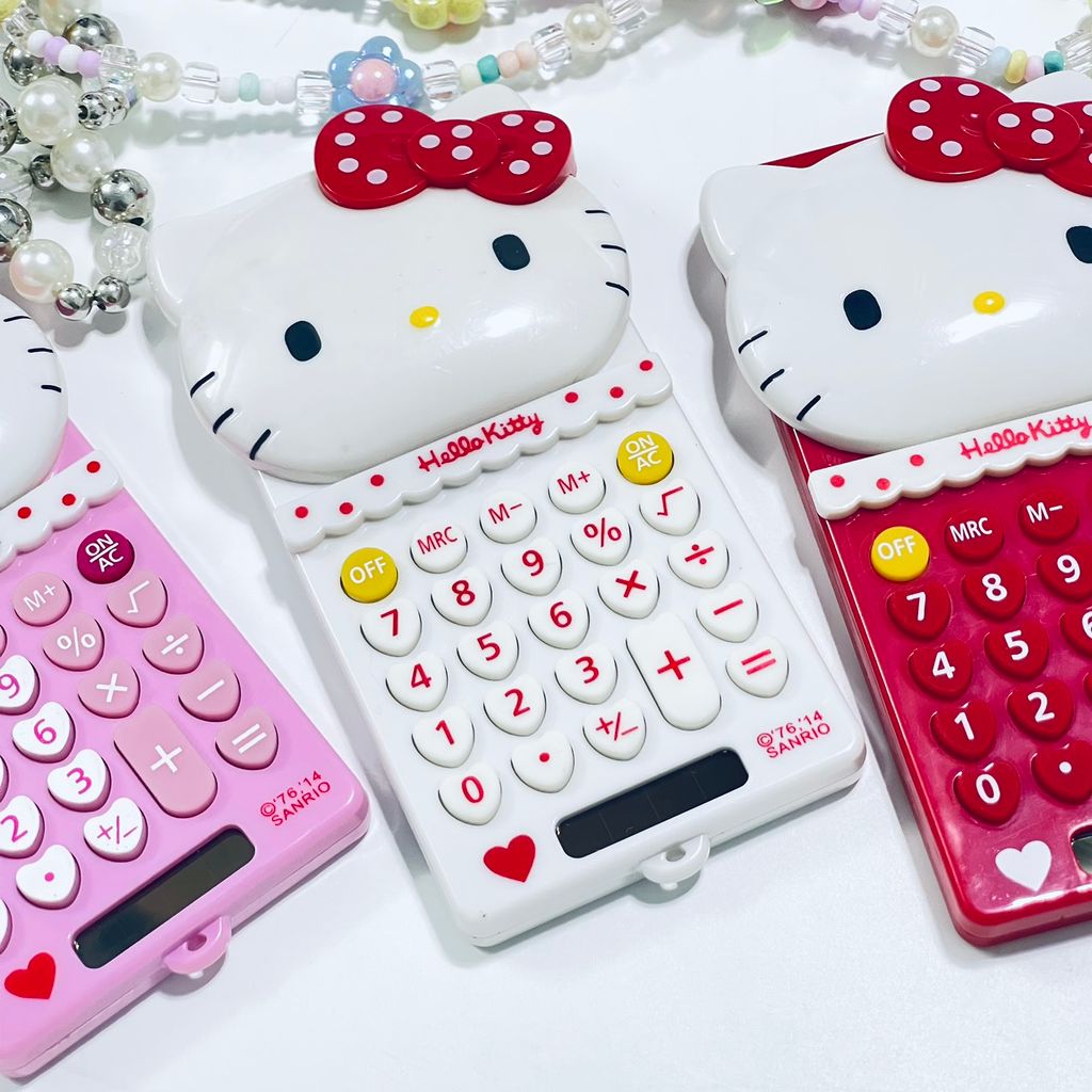 Máy Tính Hello Kitty Mini Cầm Tay (3 màu) - kèm dây charm KT966
