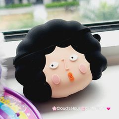 Cover Case Vỏ bảo vệ Airpod Su dẻo Cô Thím tóc xoăn Airpod 1/2/3/Pro/Pro2