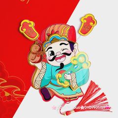 Ông Thần Tài Trang Trí Ngày TẾT (Hít tủ lạnh, treo mai, treo đào,..)