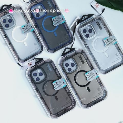 Case Ốp điện thoại iPhone YoungKit Chính hãng Trong - Nhám Magsafe iPhone 15Promax