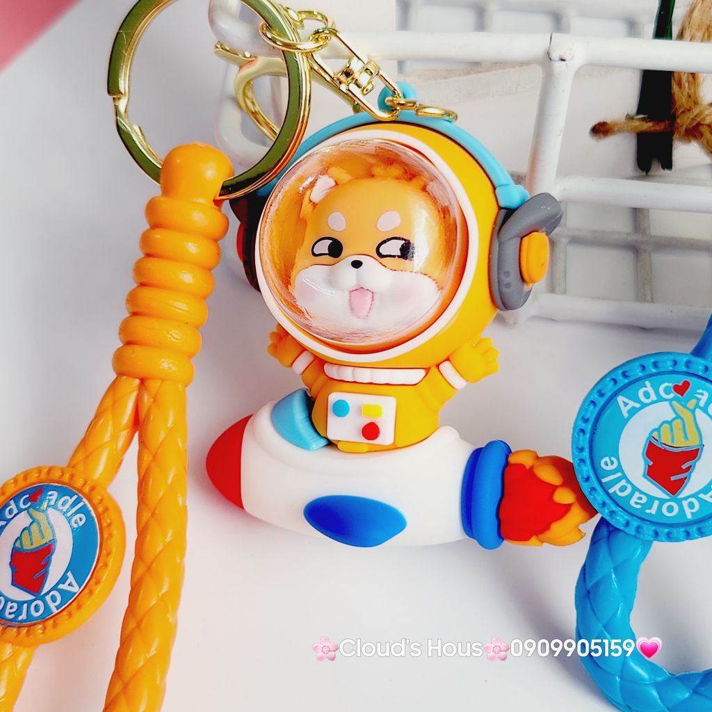 Móc Khoá Con vật tàu lửa Adorable