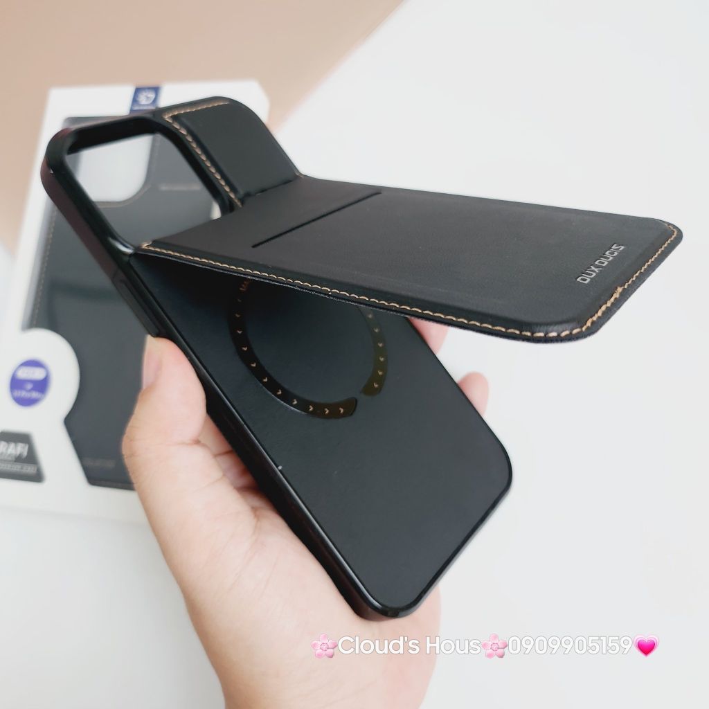 Case Ốp điện thoại iPhone Da Chống dựng Dux Ducis Magsafe iPhone 11/12/13/14/15/Plus/Pro/Promax