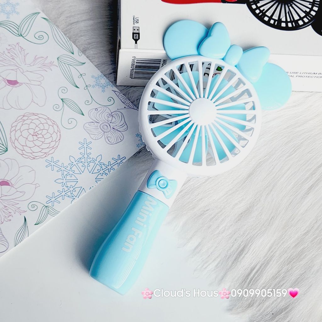 Mini Fan - Quạt Cầm Tay Mickey ( 5 màu)