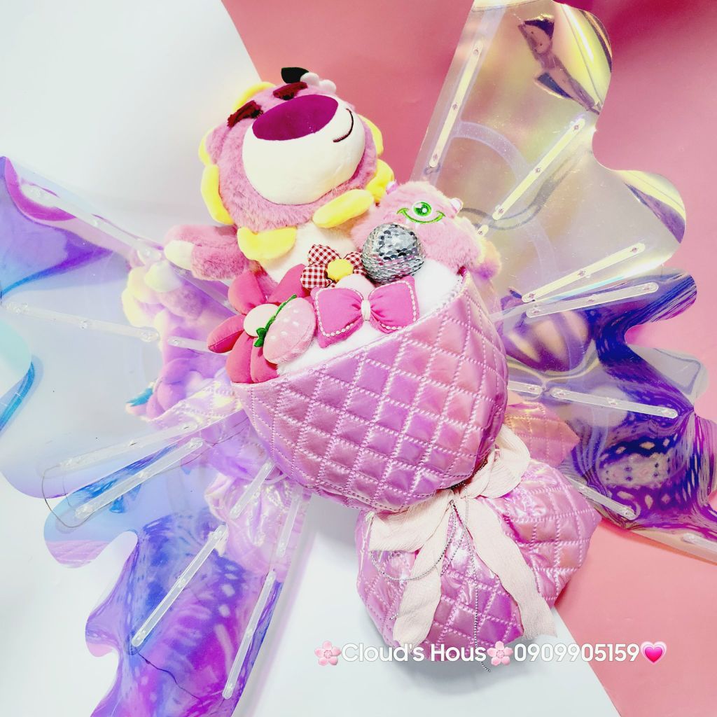 Bó hoa Gấu Bông Gấu Dâu Lotso