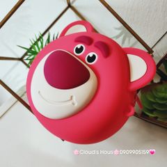 TÚI ĐEO CHÉO SILICONE GẤU DÂU LOTSO Màu nhạt