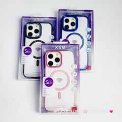 Case Ốp điện thoại iPhone X&M Trong viền hologram bóng iPhone 14Promax/ 15Promax (5 mẫu)